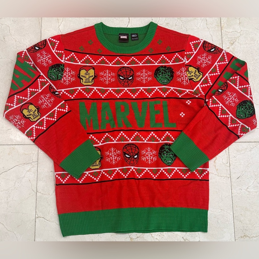 Marvel Christmas Sweater - Kids Size‎ XXL
